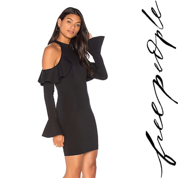 Free People Dresses & Skirts - NWT Free People Ruffle Detail Cold Shoulder Dress